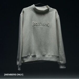 [solidcore] Embroidered Light Gray Crewneck Sweatshirt | soliddays